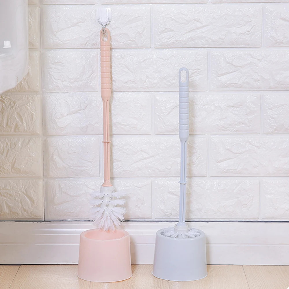 Toilet Brush and Holder Set Compact Soft Brush Tool Deep Cleaning for Bathroom Toilet Brush with Holder for Bathroom CLH@8