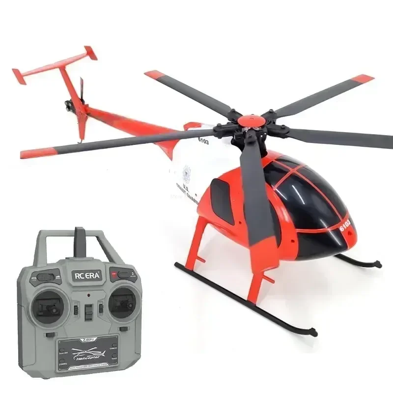 Avión teledirigido 1:28 Era C189 Bird Rc, helicóptero colmillo Md500, modelo de simulación Dual sin escobillas, giroscopio de 6 ejes, modelo de simulación, juguete de regalo