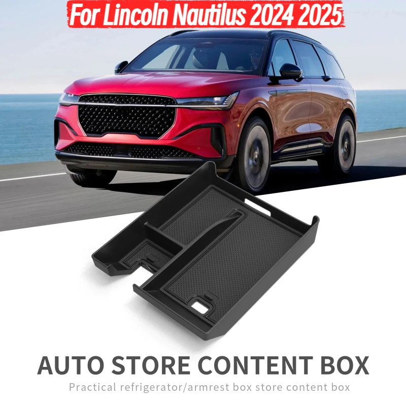 

For Lincoln Nautilus 2024 2025 Car Central Tray Organizer Accessories Tidying Center Console Armrest Storage Box