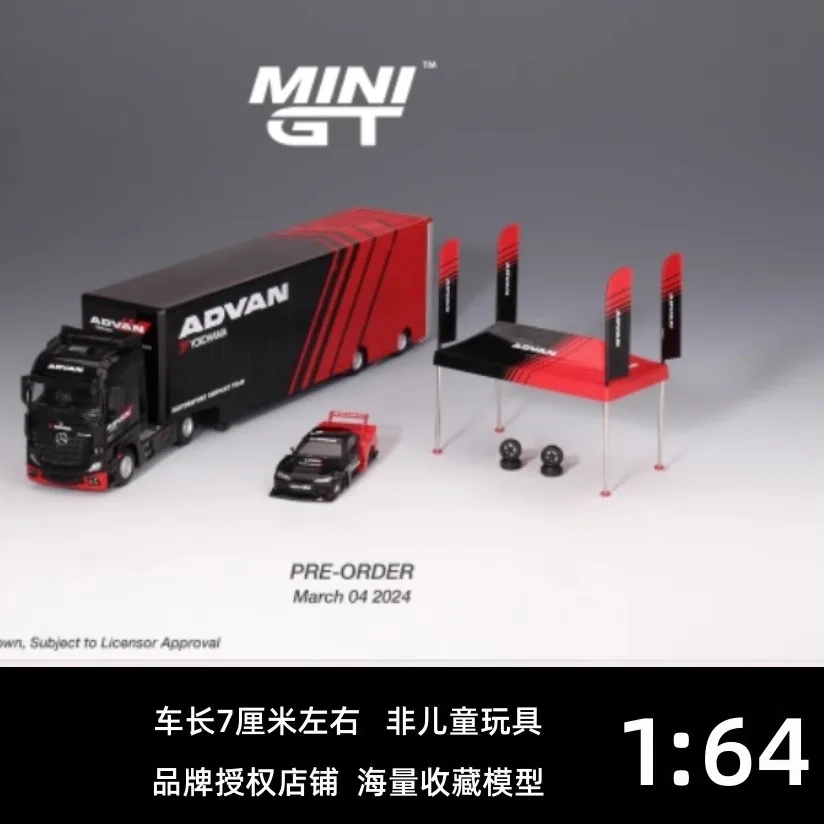 Instock MINIGT 1:64 Transporter S15 SILVIA ADVAN Tent Alloy