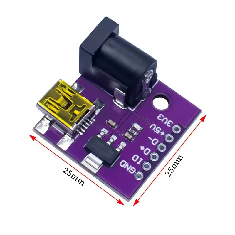 Immagine 5: MINI USB 5V Alimentatore USB DC-005 Modulo regolatore di tensione da 12V a 5V 3,3V AMS1117