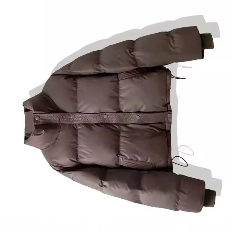 

Короткая не требующая стирки пуховая хлопковая куртка, женские теплые парки, новинка 2025 года, зимняя ветрозащитная верхняя одежда с длинными рукавами, свободные толстые шикарные пальто для хлеба