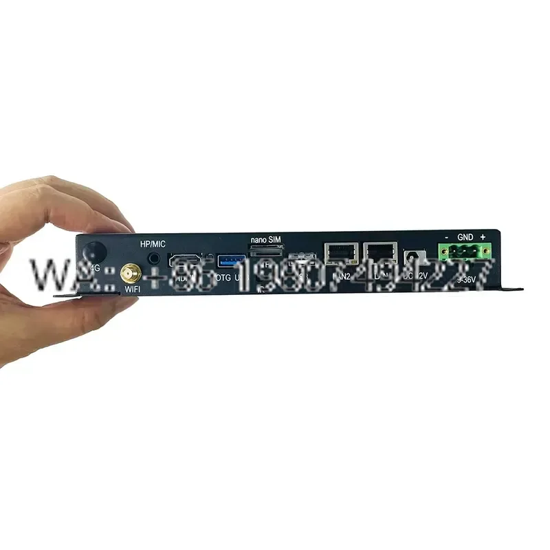 New Vehicle Truck Embedded Computer Industrial Grade Mini PC Android Processor RK3568 GPIO RS232 RS485 TTL CAN LAN for