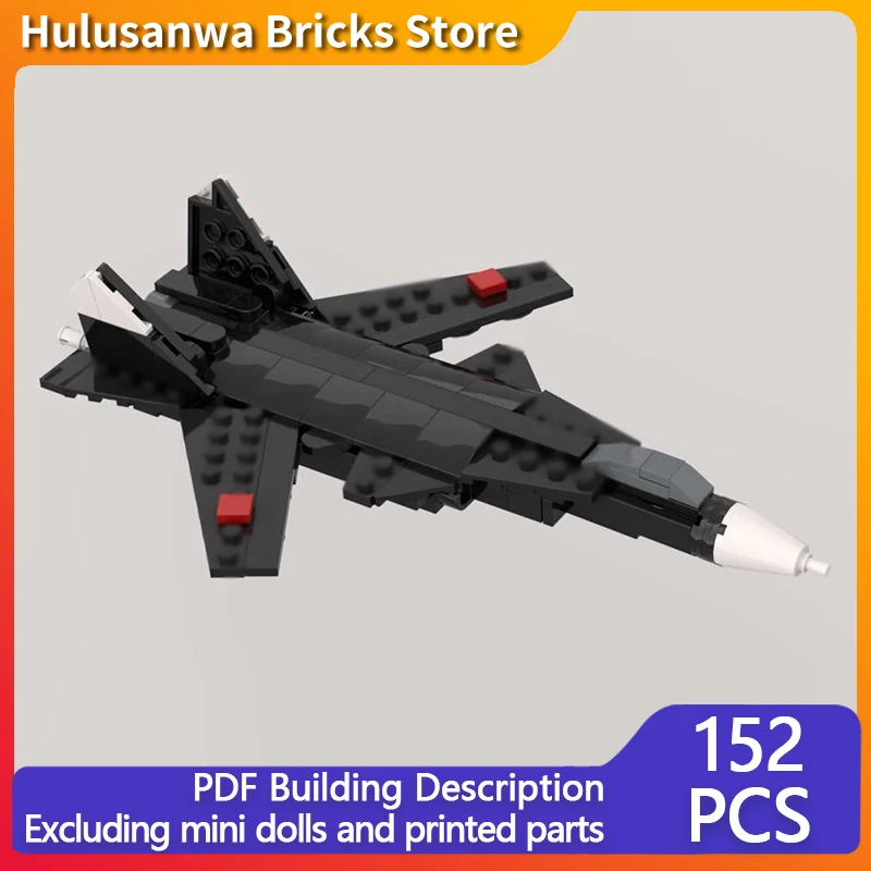Su-47 Military Fighter Jet Model MOC Building Bricks War Equipment Modular Technology Gifts Holiday Assemble Children Toys Suit