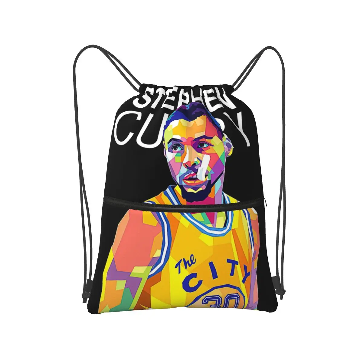 Stephen Curry LeBron James Backpacks Fashion Drawstring Bundle Pocket Sundries Bag Book Bags for Travel School