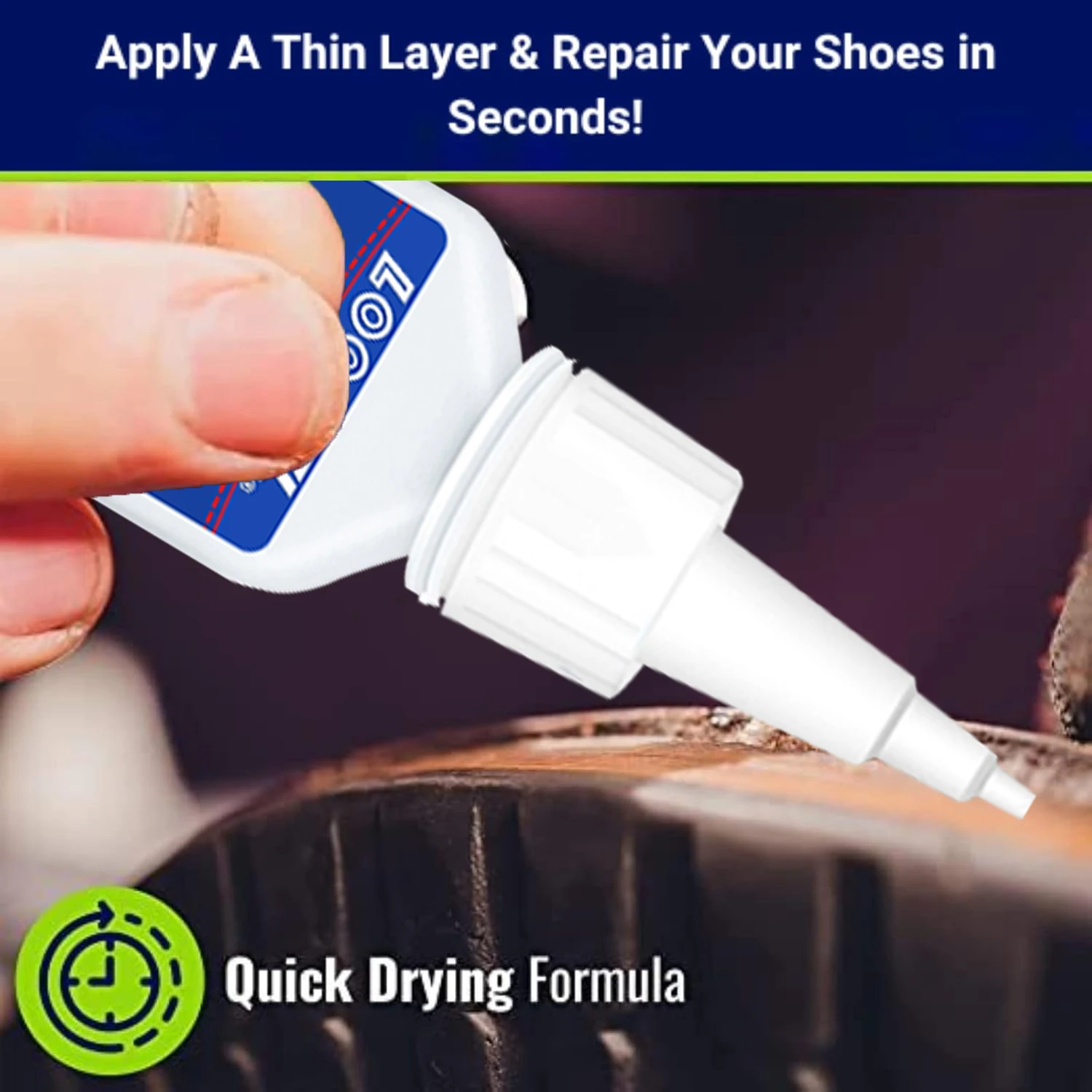 Upgrade 401 Professional Shoe Glue, Waterproof and High Temperature Resistant, Suitable for Rubber, Leather and Other Materials.