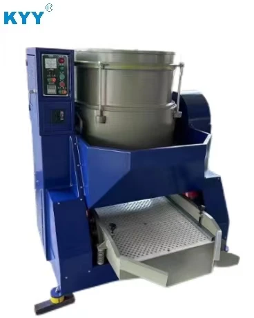 KYY Flow Type Polishing Grinding Machine with Separator, Zipper Slider Polishing Vibrator Grinder, Zipper Making Machine