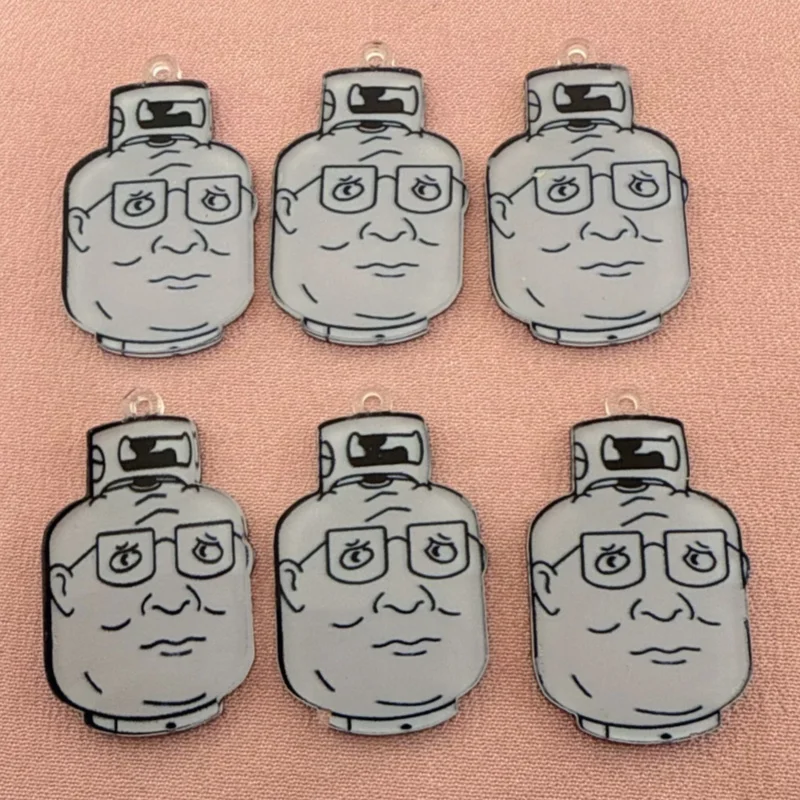 10pcs Gas Cylinder Portrait Pendant, DIY Jewelry Making Earrings, Keychains, Accessories