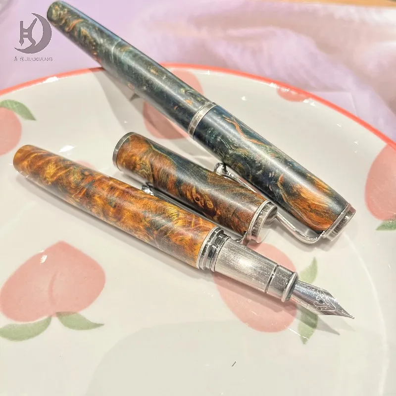 1 Stück hochwertiger Vintage-Füllfederhalter aus stabilem Holz und Kupferstab, luxuriöser Schreibstift, perfekt für Schule und Unternehmen, zurück zur Schule – Detail 5