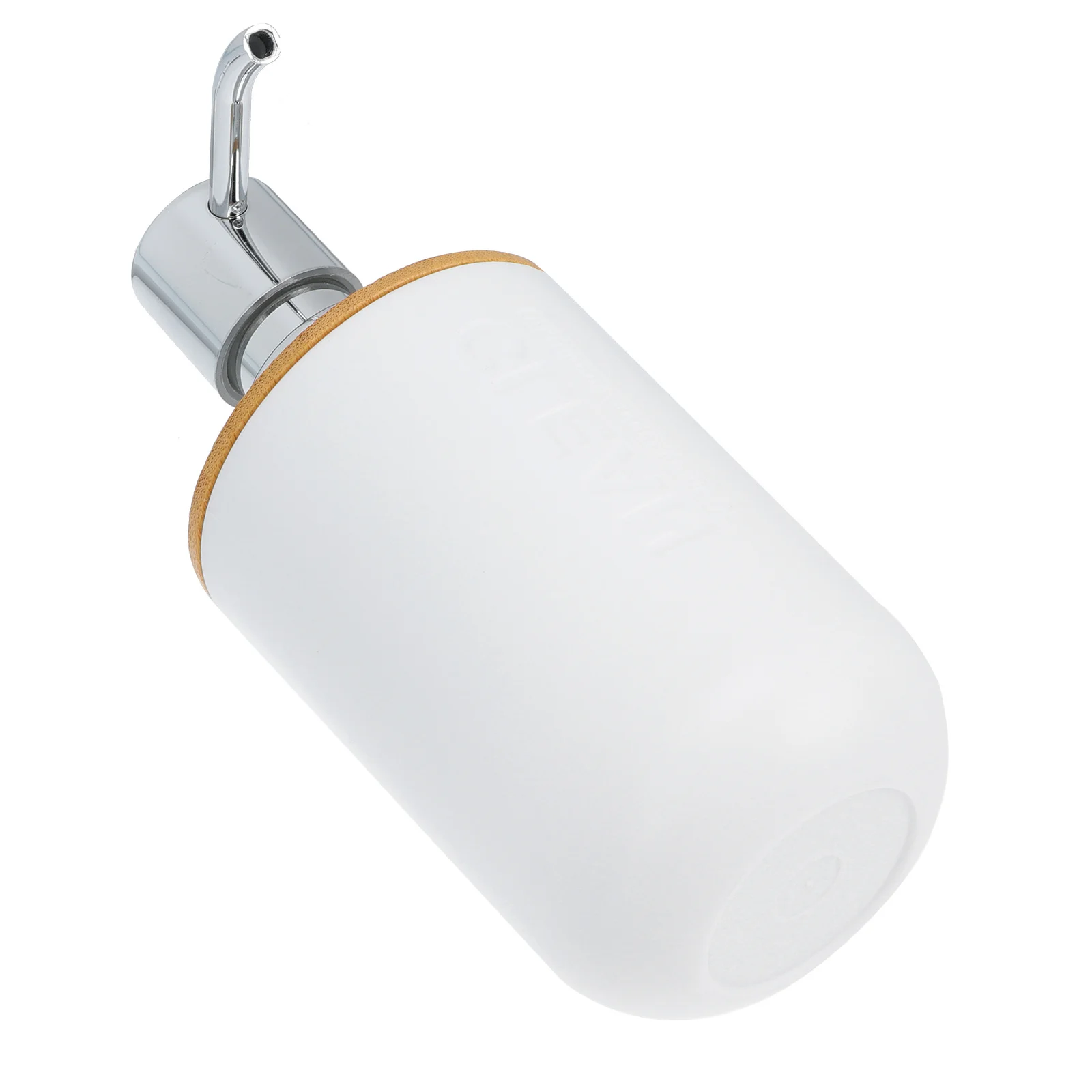 

1Pcs Press-Type Shampoo Bottle Bamboo PP Material No Odor Dispenser for Bathroom Home Hotel Travel Use Storage Container
