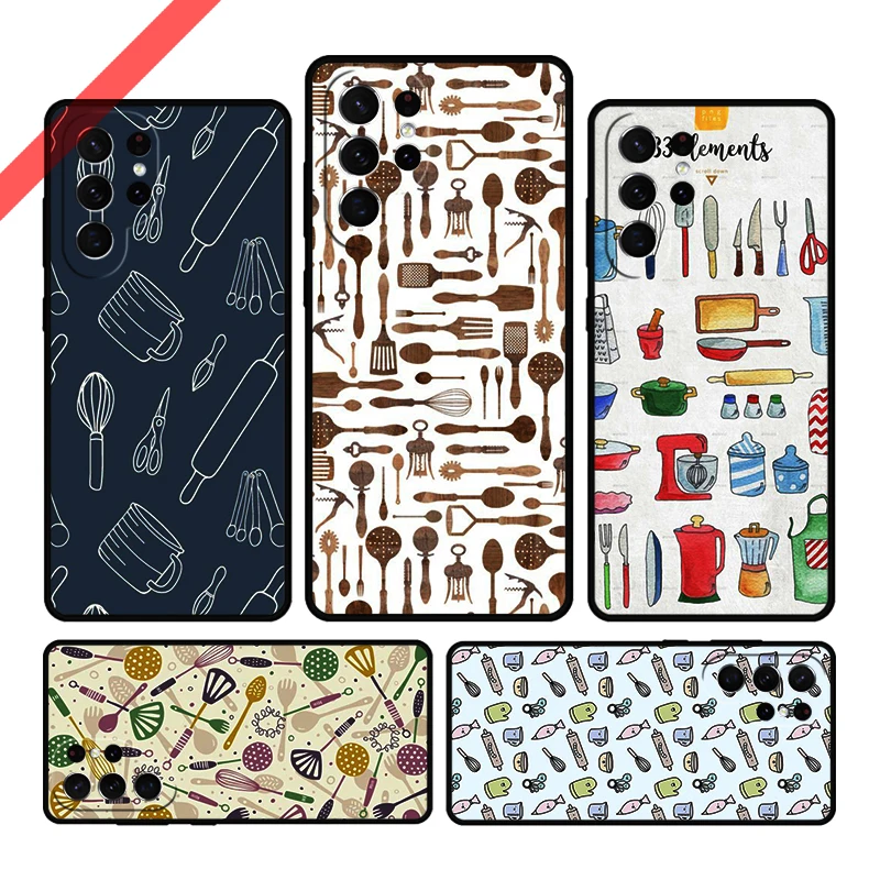 Baking Cook Chef Phone Case For Samsung Galaxy S20 FE S21 S10 S23 Plus S24 S22 Ultra Coque Note20 Note10 S9 S8 Cover Capa