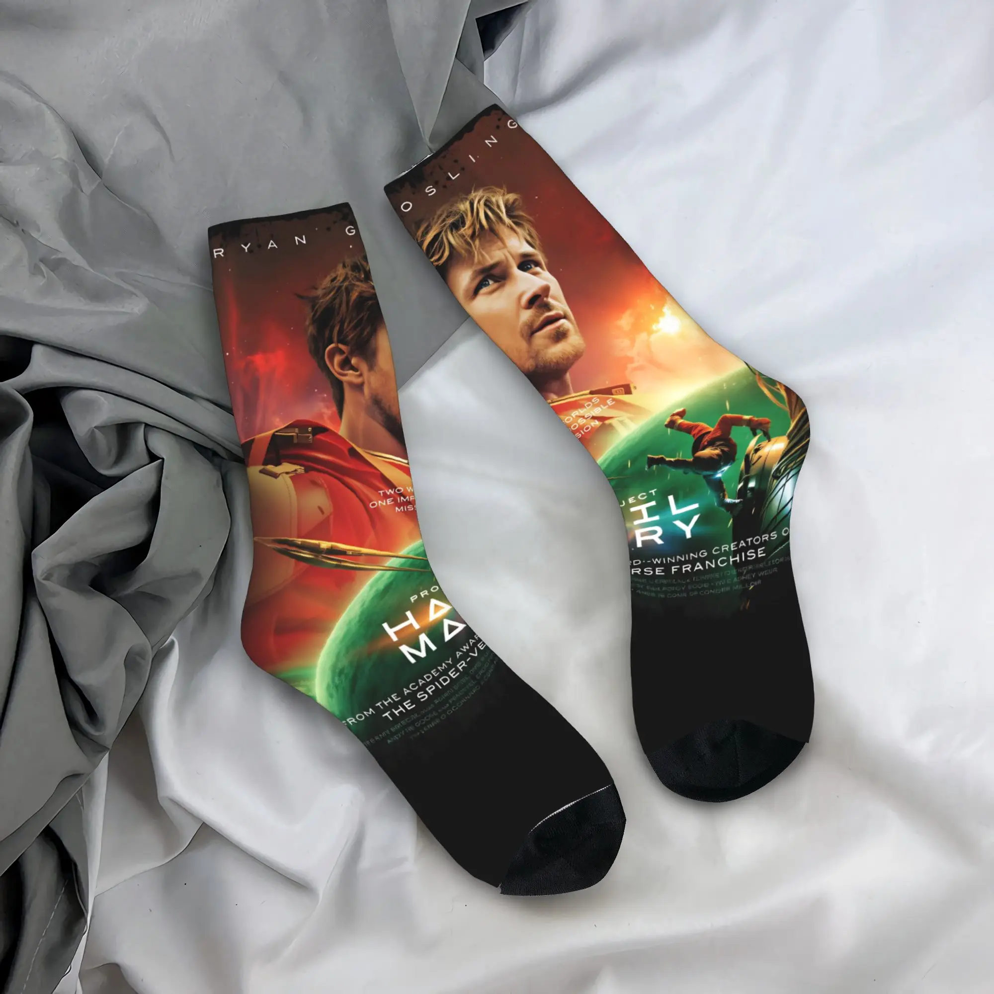 

Project Hail Mary Poster Socks Anti-Slip Stockings Women Men Soft Breathable Climbing Socks Spring Elegant Custom Socks