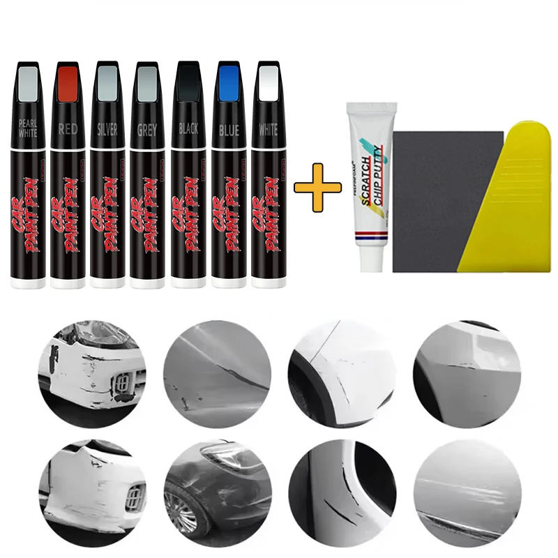 قلم مزيل خدوش السيارة قلم إصلاح الطلاء اللمس لخدوش السيارة مجمع مرمم الطلاء لجميع ألوان السيارات P118 #5
