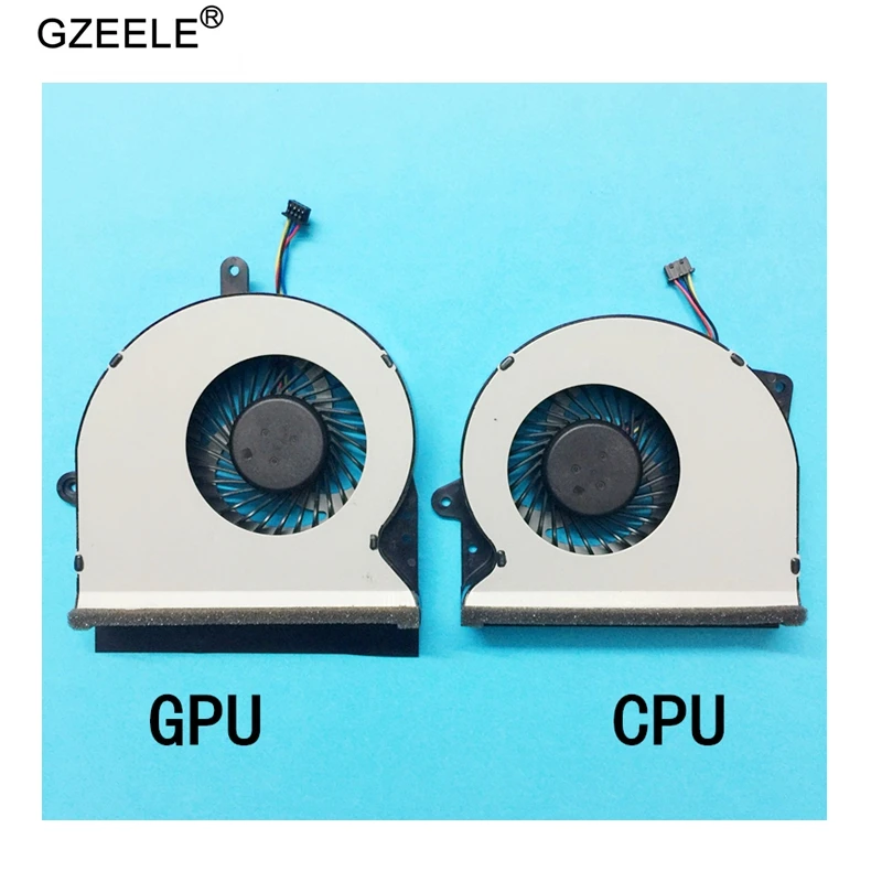 GZEELE New 5V CPU GPU Cooling Fan For ASUS G751 G751J G751M G751JT G751JY G751JL G751JZ G751JM Laptop Computer cooling fans