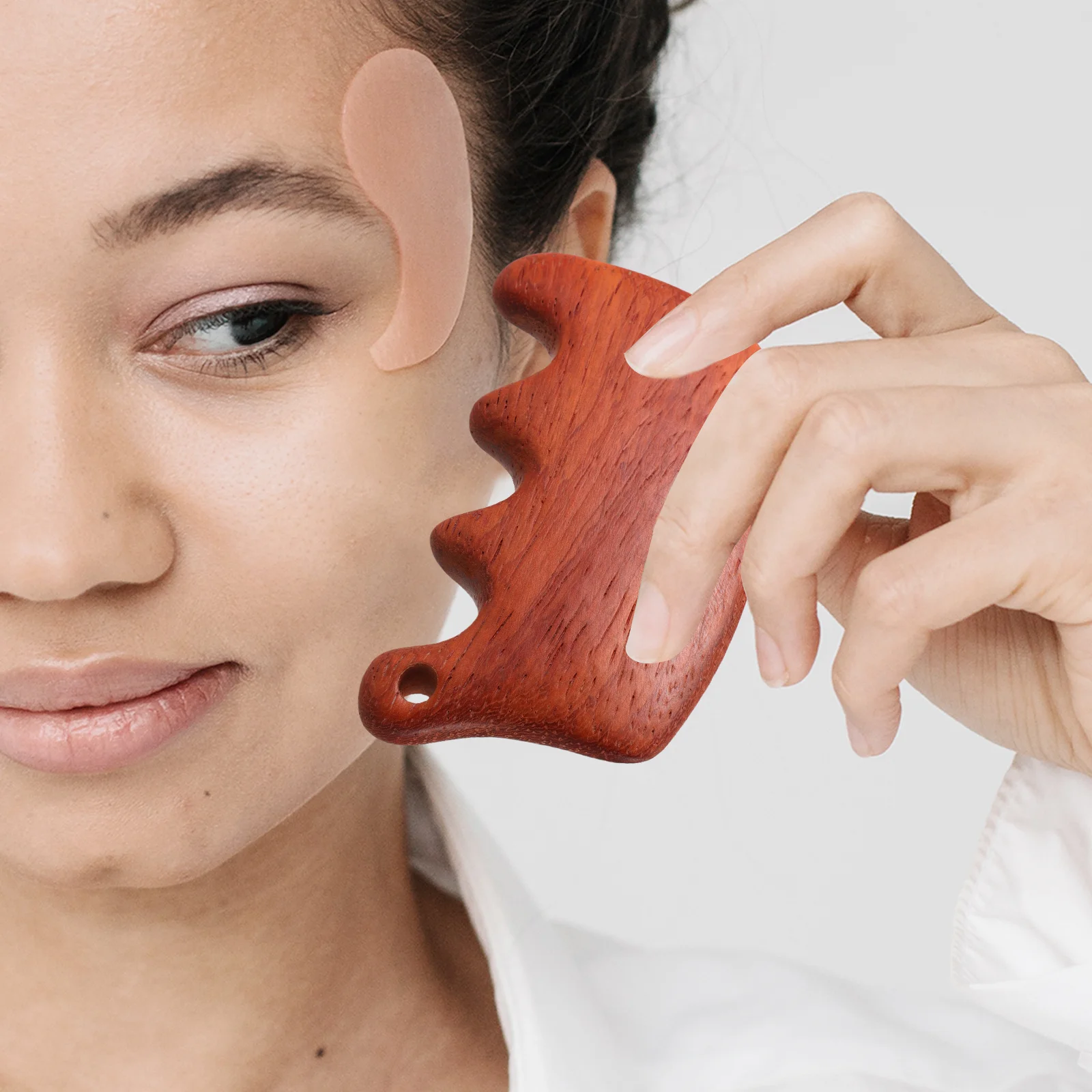 

Natural Wooden Gua Sha Scraping Board Multifunctional Portable Massager for Full Body Acupressure and Relaxation