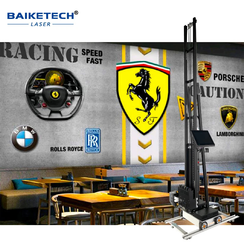 

Mobile Black 3D Cement Spray Printer - Wheel-Mounted Construction Equipment for Rapid Wall Fabrication
