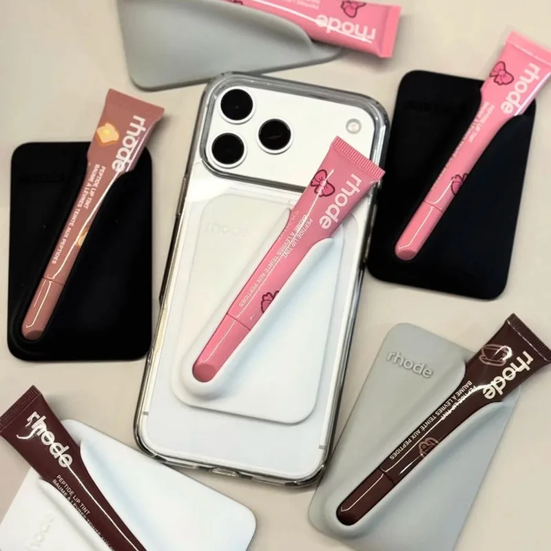 

Fashion Brand Cosmetics Lip Gloss Portable Magnetic Mounting Bracket 6 Colors Patterned Lipstick Ribbon Raspberry Jelly Espresso