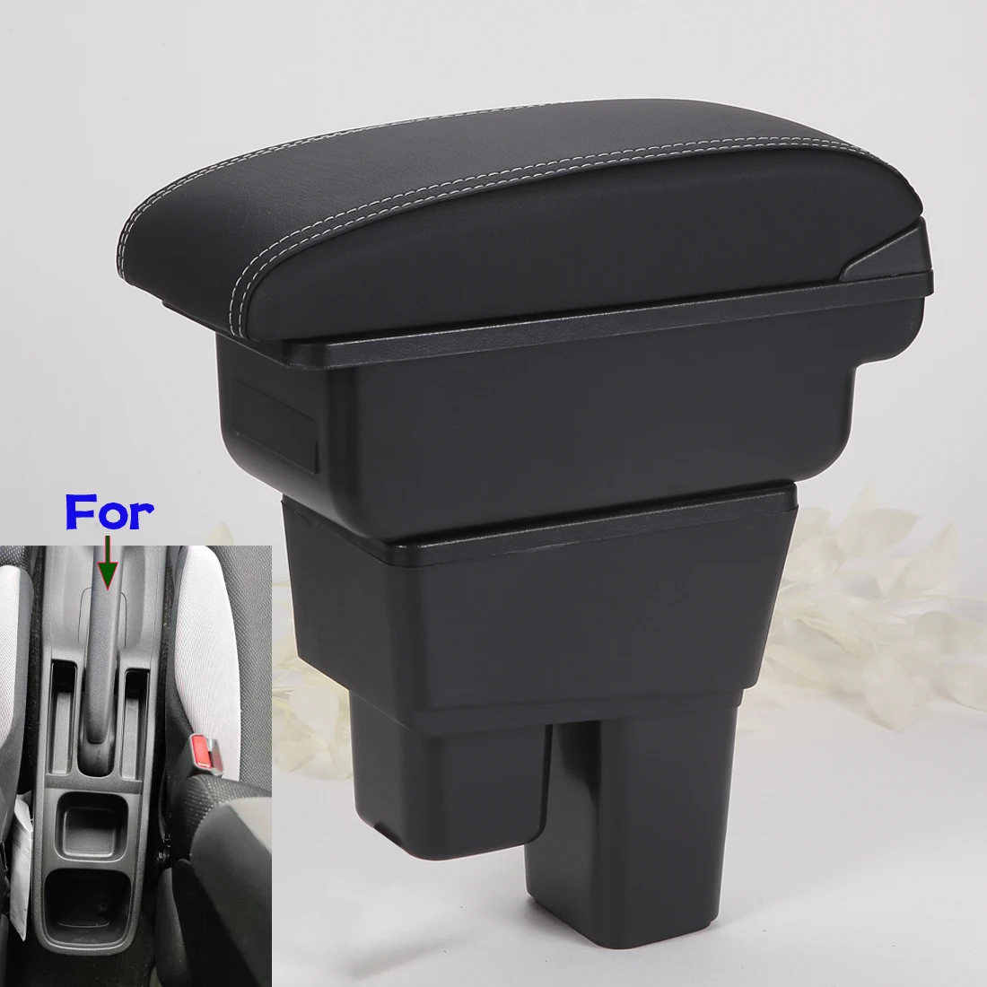 Accoudoir de voiture pour Honda Jazz, boîte de rangement de bras pour Honda Fit Jazz 2, 2008, 2009, 2010, 2011, 2012, 2013, accessoires de voiture