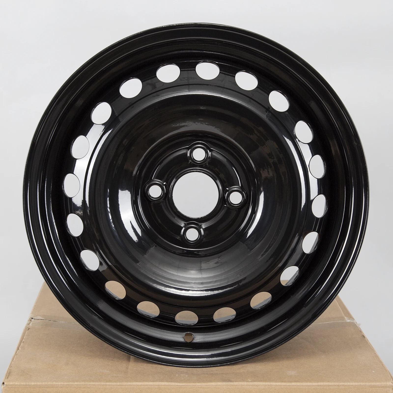 

15x6 Inch Gloss Black Factory Steel Wheel Rim for Chevrolet Spark 2011-2021 4x100 PCD 42mm Offset 56.8mm Hub Bore Fits 195/60R15 Tire OE Replacement Spare Steel Rim