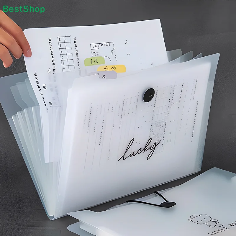 ♥A4 Multi-layer Student Insert Exam Organizer, Accordion Folder For Subject Classification, Exam File Storage Bag