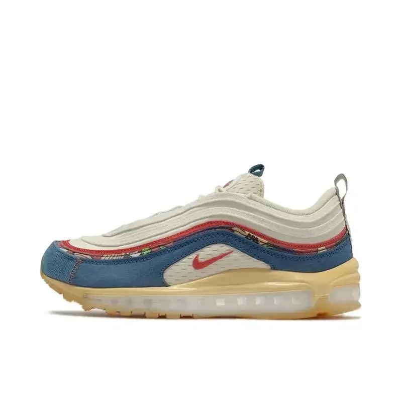 Nike Air Max 97 Men and Women's Air-Cushioned Fashion Retro Comfortable Breathable Anti-slip Wear Shoes