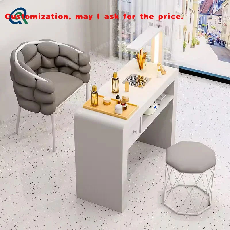 

custom.Qunpeng Nail Shop Специальный многофункциональный стол для ногтей и стул с вакуумным столом для ногтей