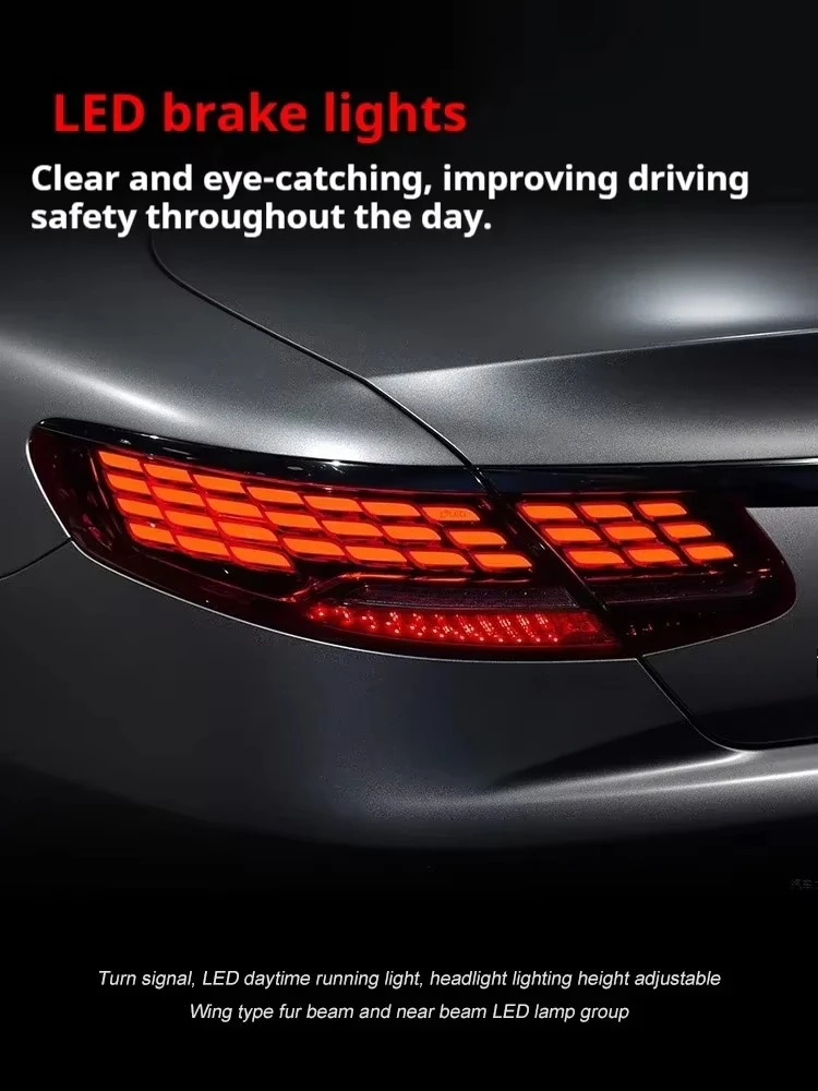 Car Lights For S-Class Coupe 2014-2018 W217 LED Tail Lamp Dynamic Turn Signal Light Car Taillights Assembly