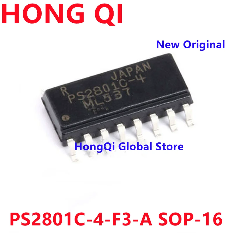 

5PCS New Original PS2801C-4-F3-A SOP-16 Transistor/Photoelectric Output Optoisolator