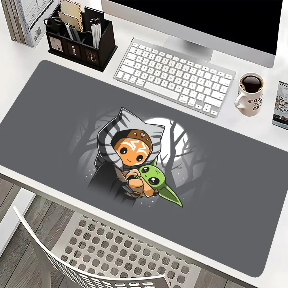 S-Star W-Wars Mouse Pad Large Accessories 900x400mm Desk Mats Carpet Anti-slip Laptop Soft Personality Mice