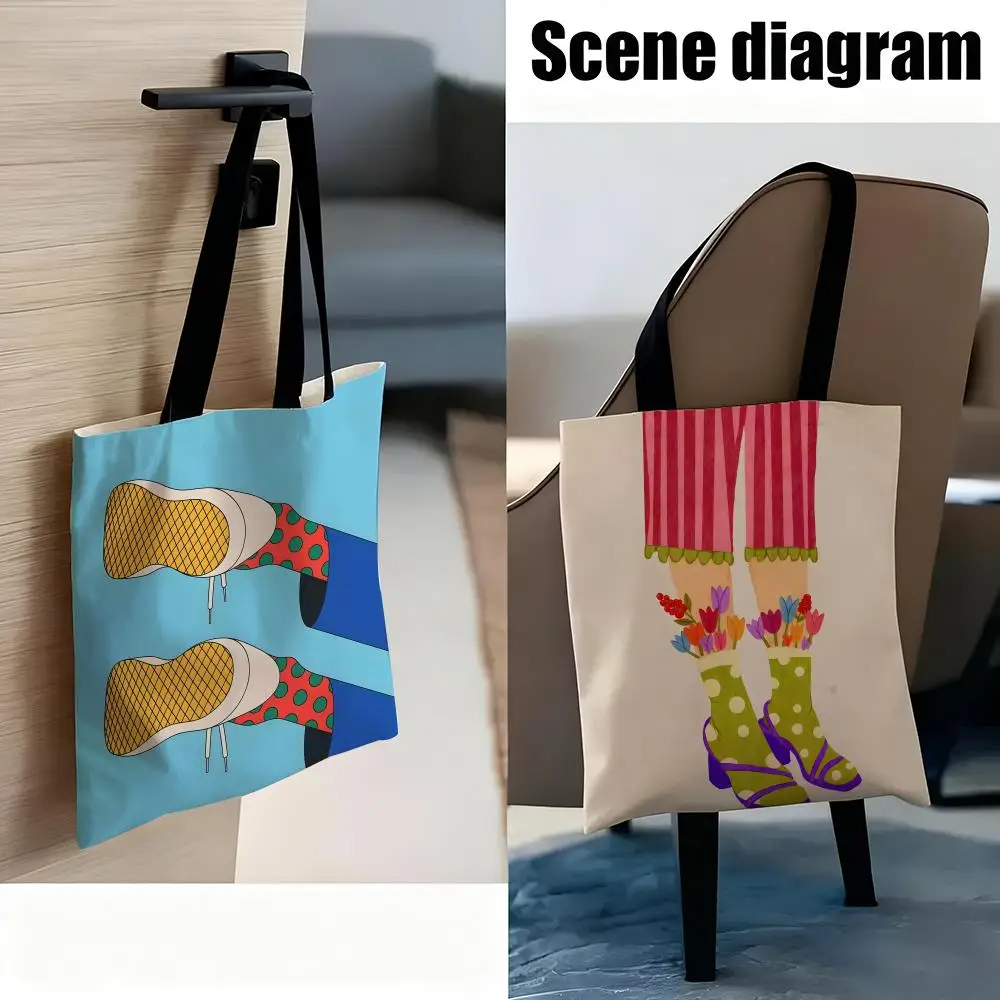 Foot Storage Bags Handbag Women Casual Underarm Top Handle Bag Lady Shopping Travel Bags