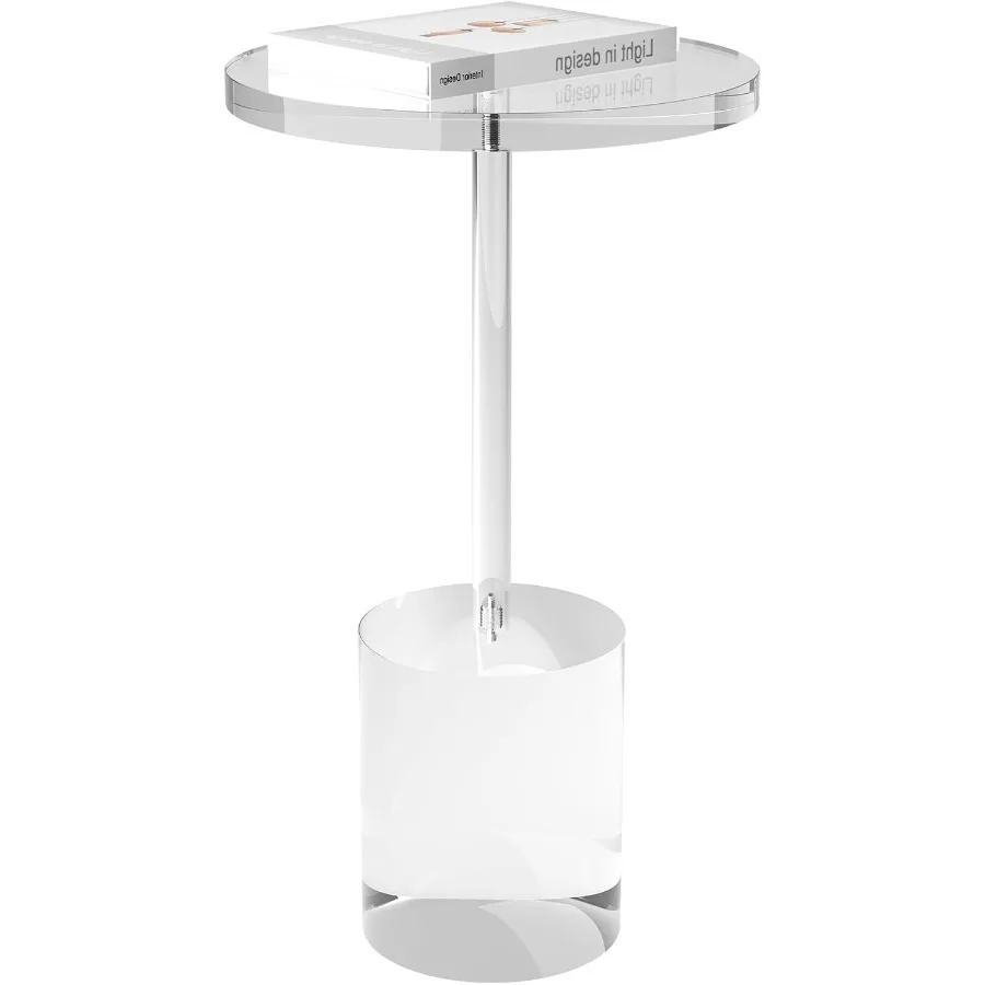 Acrylic End Table Modern Minimalist Acrylic Side Tables Clear Side Table for Living Room Bedroom Office Drink Table 12 D x 12 W
