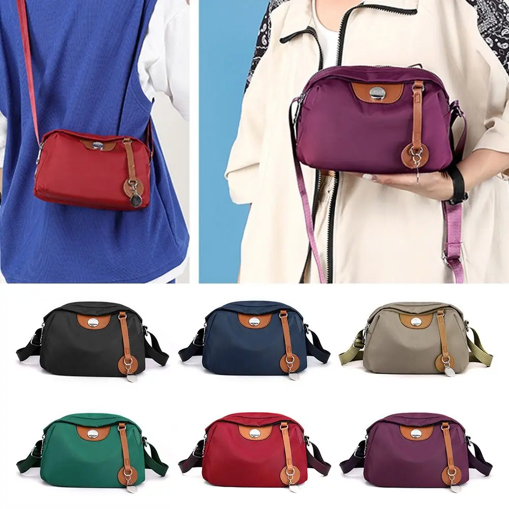 

Versatile Shell Messenger Bags Fashion Colorful Nylon Tote Bags Large-Capacity Shoulder Bag Women Girls