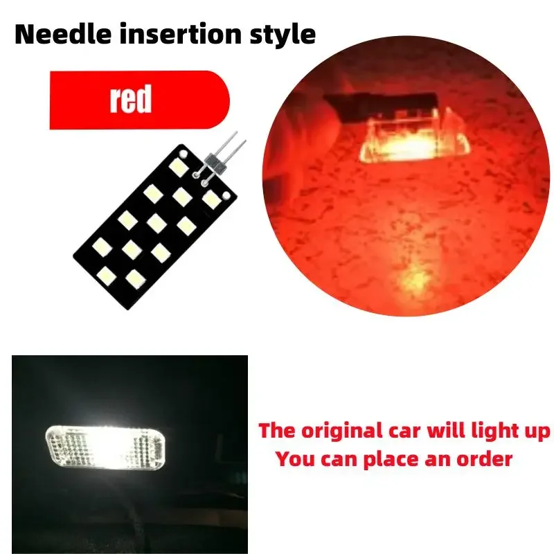 

For Audi A1 GB 2018~2024 2pcs Car Footwell Light LED Reading Lamps Interior Ambient Atmosphere Lamp Bulbs Decorative Accessories