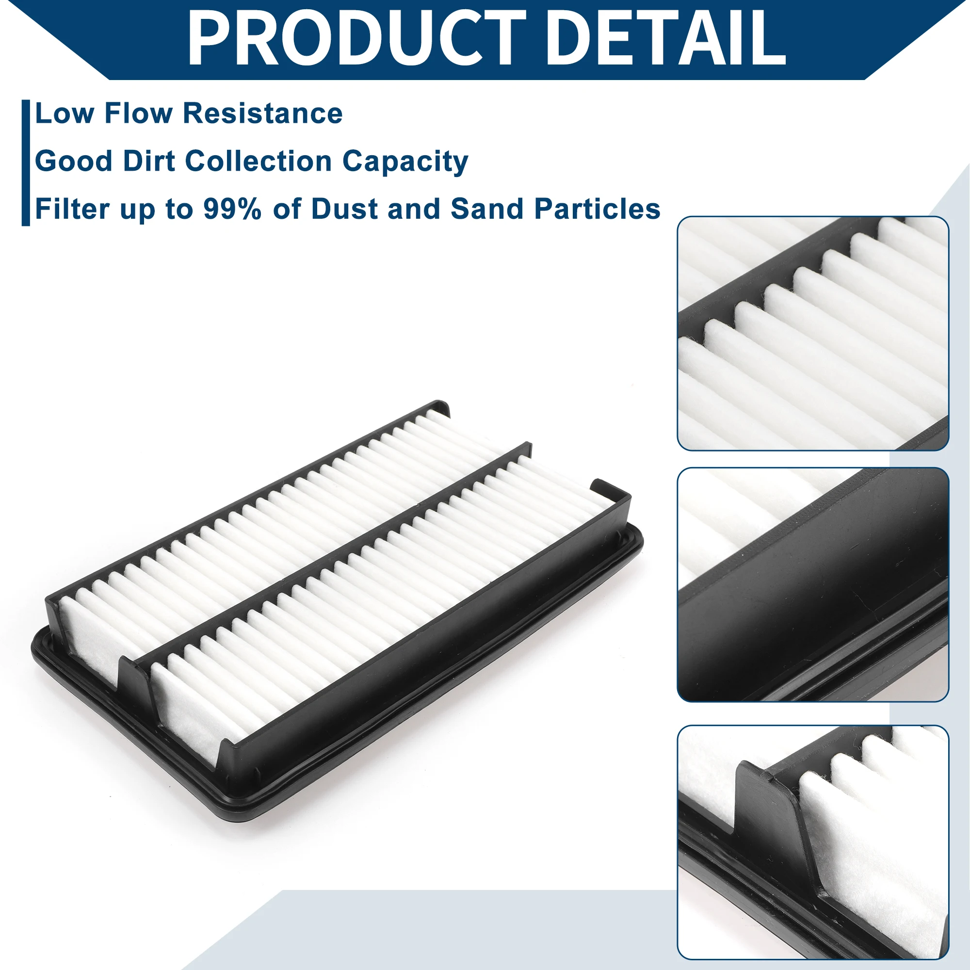 

X Autohaux Car Engine Air Filter No.172205J6A10 for Honda Passport 3.5L 21-23 Long Life Filter Element Air Cleaner 1 Pcs