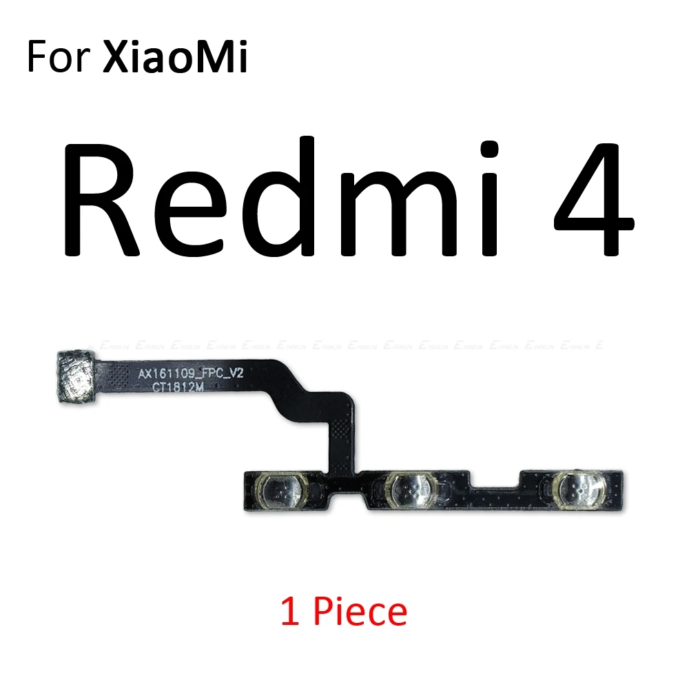 Power Switch On Off Volume Button Flex Cable For Xiaomi Redmi 3X 3 3S 4A 5 Plus Note 5 5A 2 4 3 Pro 4X Global