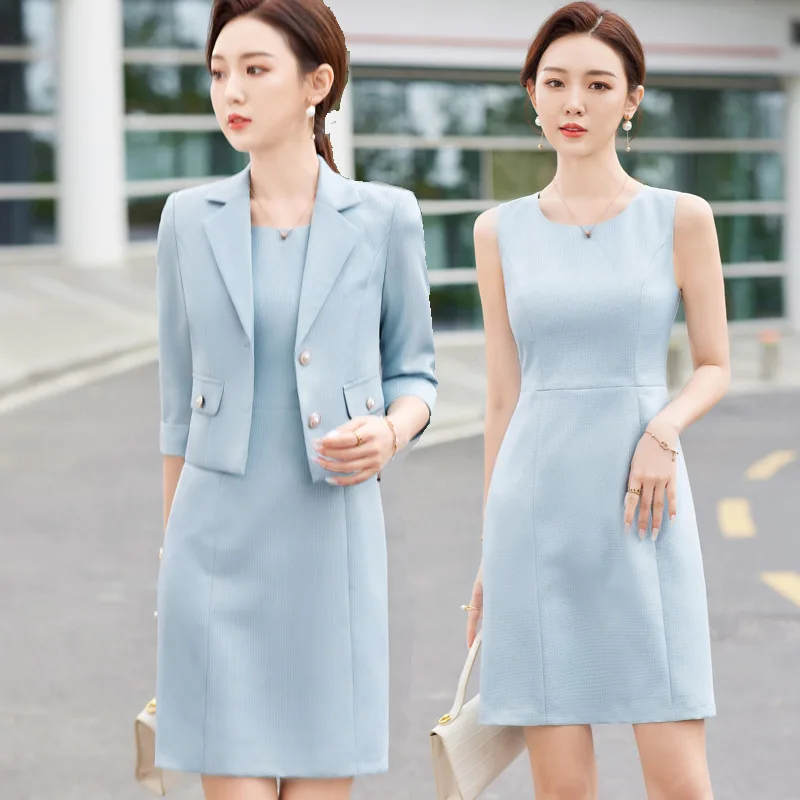 

Short Small Suit Coat Dress Suit Two-Piece Women's Spring and Summer New Fashionable Stylish Business Wear Small