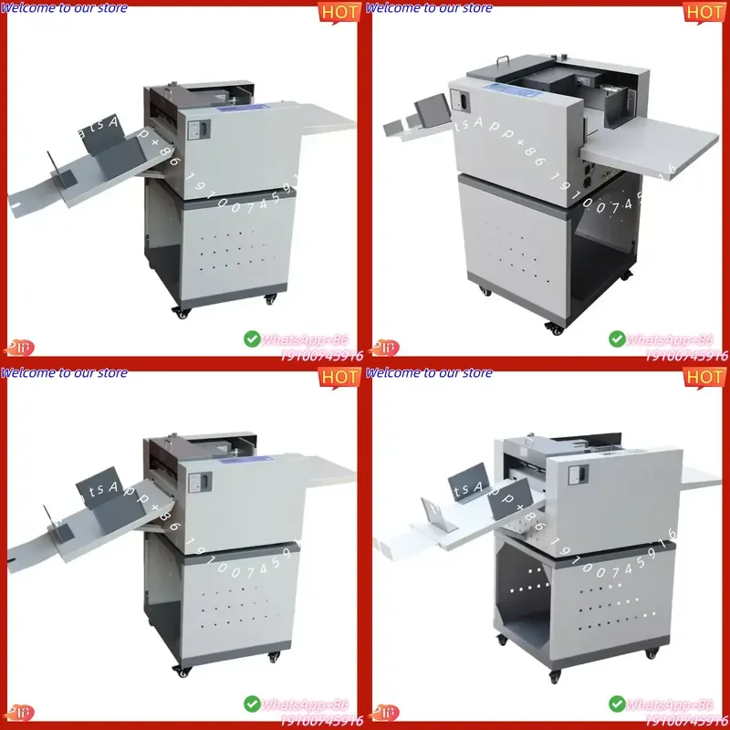 CE Certificate NC350A Air Suction Automatic Feeding Coated Scoring Perforating High Productivity 4000 Pcs/h Paper Creasing