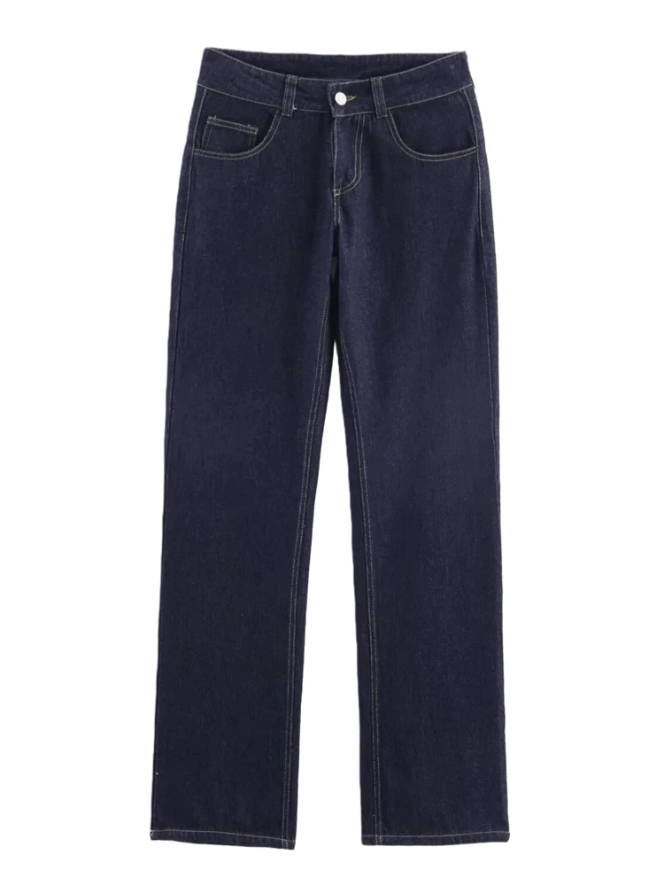 

Spring 2026 Women's Low Waist Wide Leg Jeans Jaet Coat Batwing Sve Denim Outerwear Casual Sle Stand Fit No Stretch