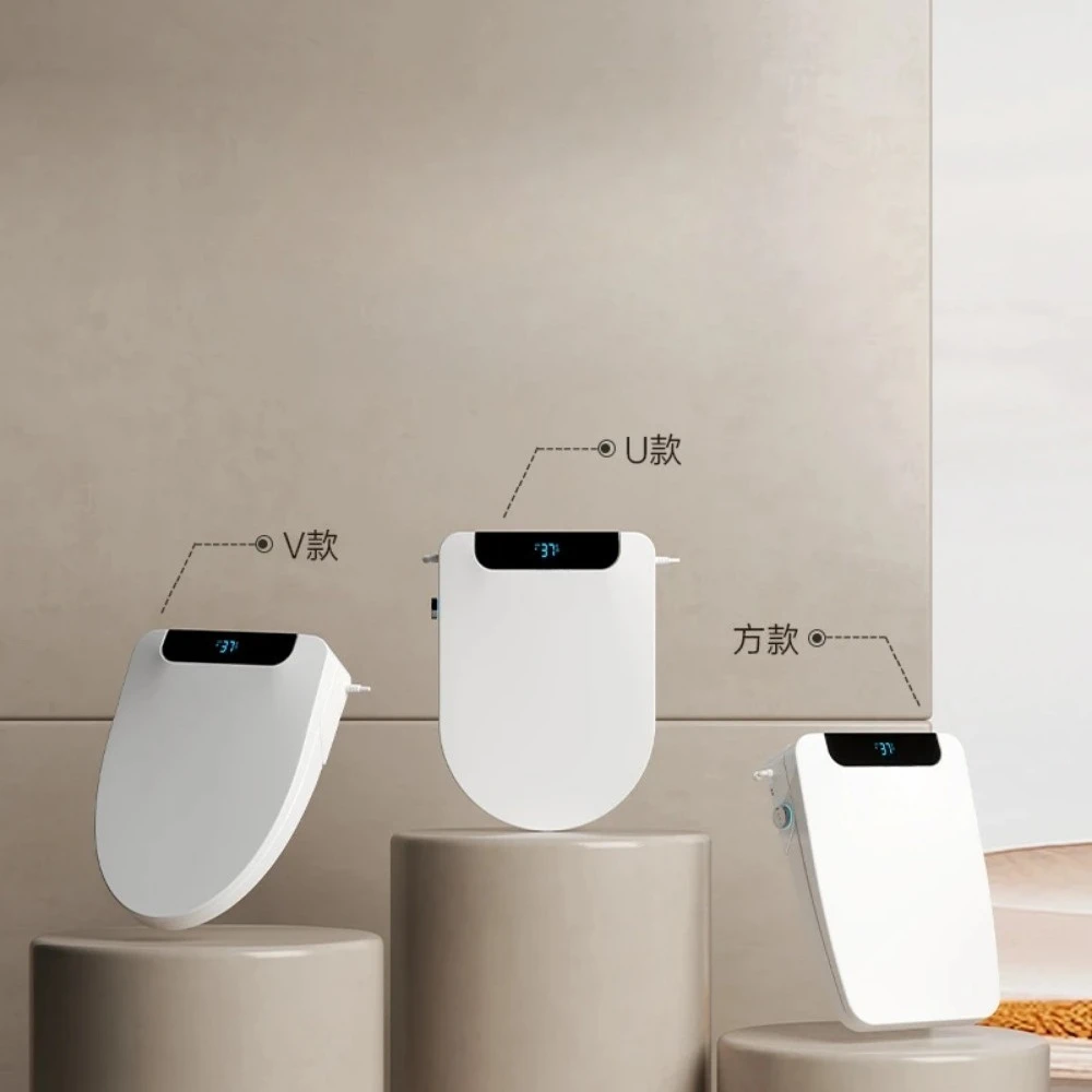 Square Smart Toilet Lid Automatic Flush Toilet Lid Bathroom Accessories Tapa Para Wc Коврики Для Ванной И Туалета