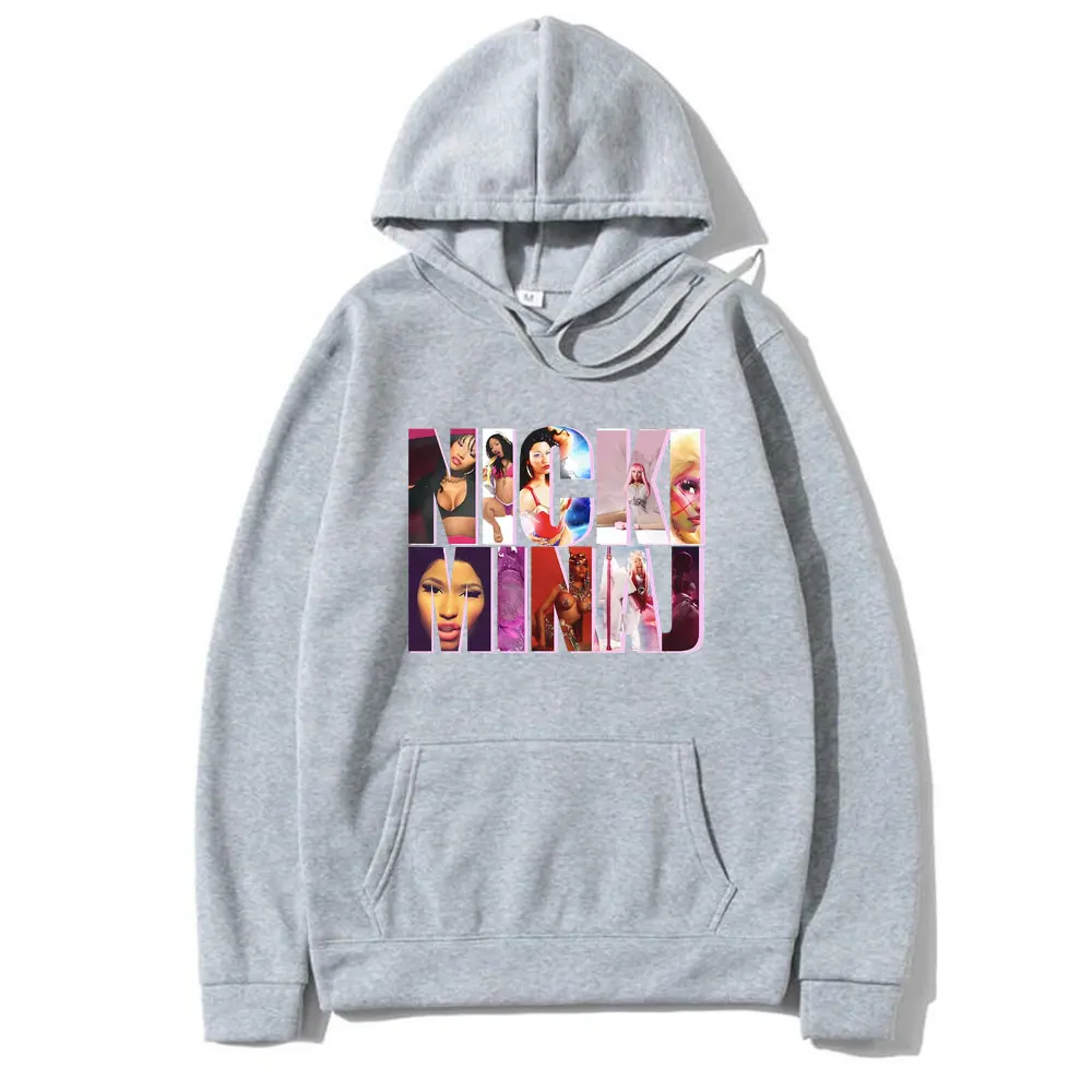 Sudadera con capucha de rapero Nicki Minaj para hombre y mujer, ropa de calle Vintage Unisex, de gran tamaño, con Álbum de Música, estilo Hip Hop, años 2007 a 2024