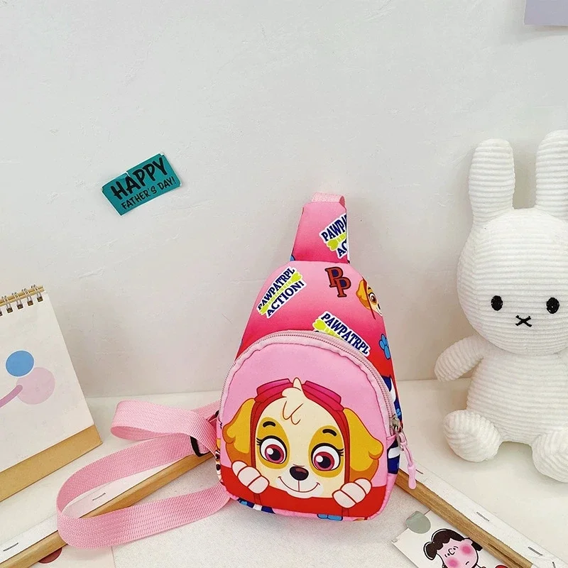 Mini Paw Patrol Chest Bag Kids Children Outdoor Shoulder Bags Boys Girls Paw Patrol Bag Costume Accessories Students Baby Bag view 3