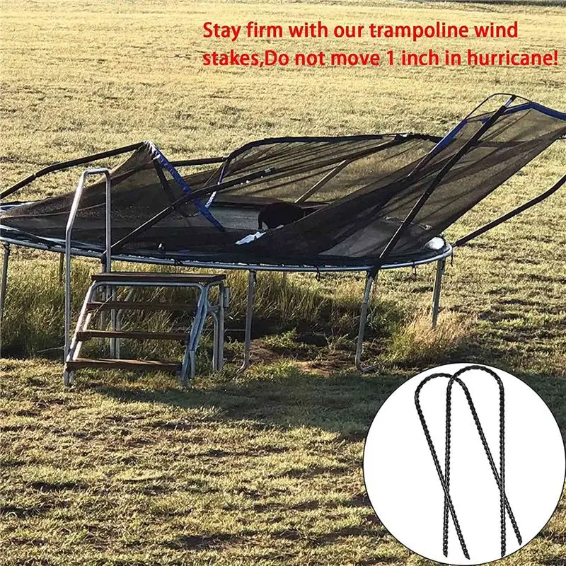 Trampolines Wind Stakes Ground Anchors Stakes With Sharp End For Camping Tent Trampoline Highly Recommended