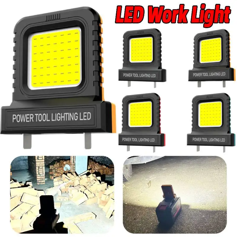 

1/2/5Pcs 14W LED Lantern Work Light with 2 Modes Lighting Super Bright Spotlight 20V-21V Lithium Battery Power Tool Accessories