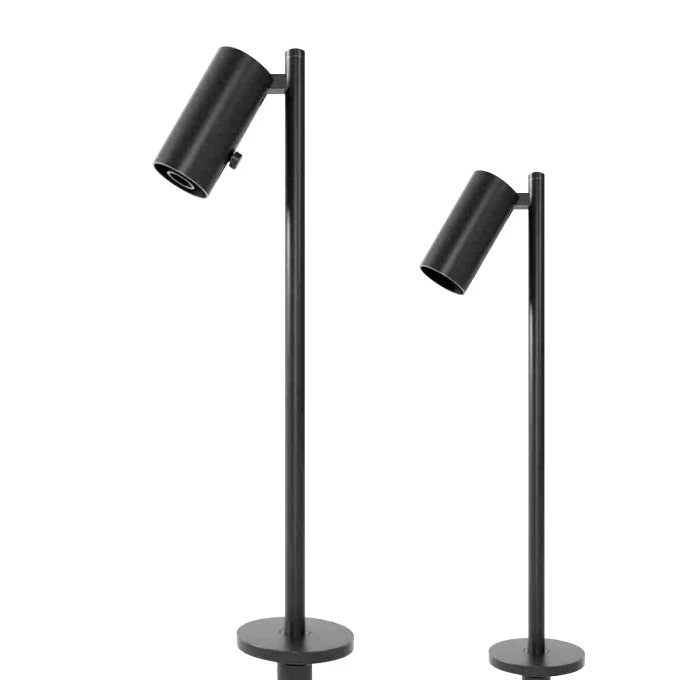 

Adjustable 1W 12V LED Spotlight Small Round Showcase Lighting for Cabinets Black Switch Power Generation for Residential Use