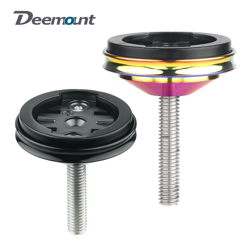 

Deemount Computer Stand Headset Top Cap Install Fits Garmin XOSS iGPSPORT Magene Bryton Bicycle Stopwatch GPS Speedometer Holder