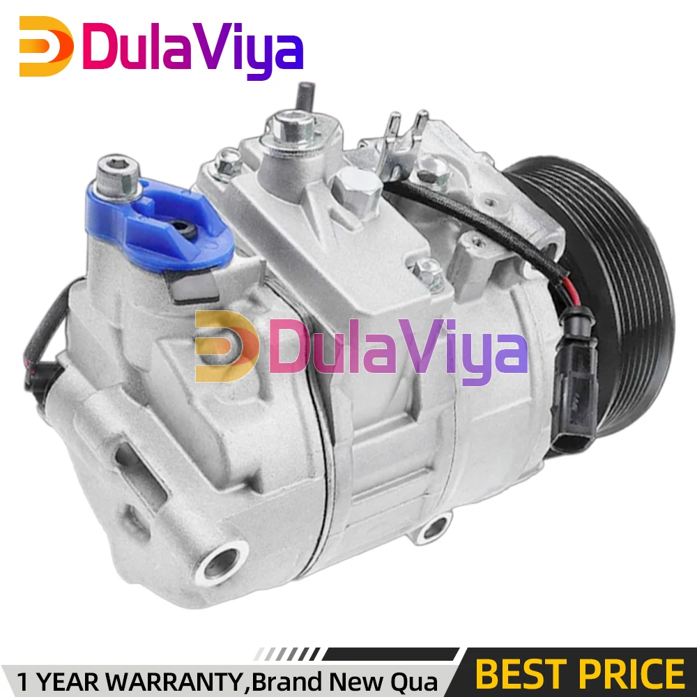 

7SEU17C AC Compressor with Clutch For Audi Q7 2007-2010 Touareg 2007-17 V6 3.6L 7L6820803L 7P0820803M 7L6820803P 6512466 C1668R