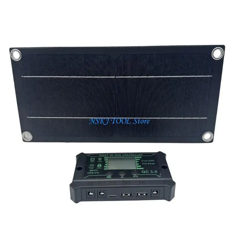 L8RC 600W 100A Solar Panel with Wire Dripping Glues Plate Solar Epoxy Panel Polysilicon Board Solar Systems Module Enduring