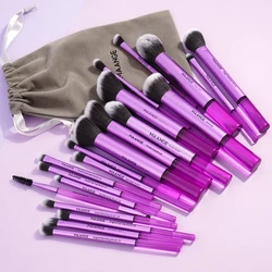 MAANGE 20pcs Professional Makeup Brush Set Foundation Concealer Eye Shadows Powder Blush Blending Cosmetic Beauty Tools with Bag