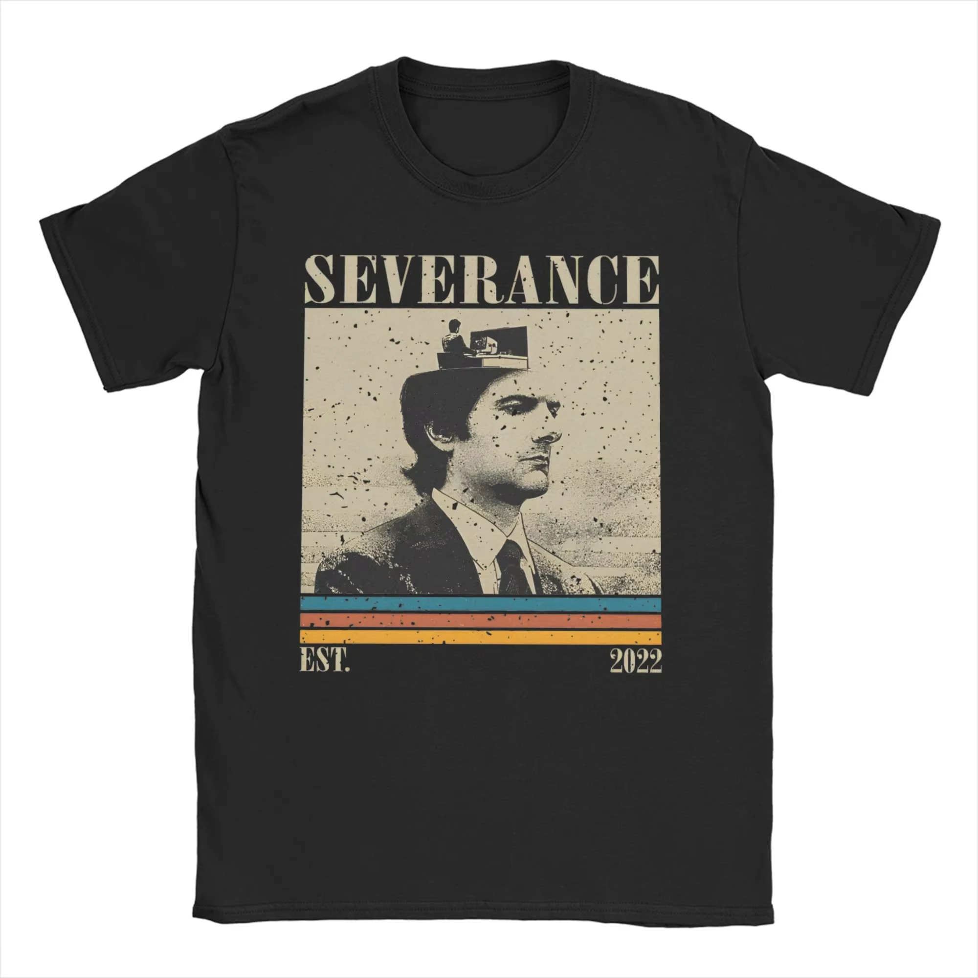 

Summer Lumon Industries Macrodata Refinement Severance T-Shirt Men's Cotton Vintage T-Shirt Neck Crew Neck TV Show T-Shirt
