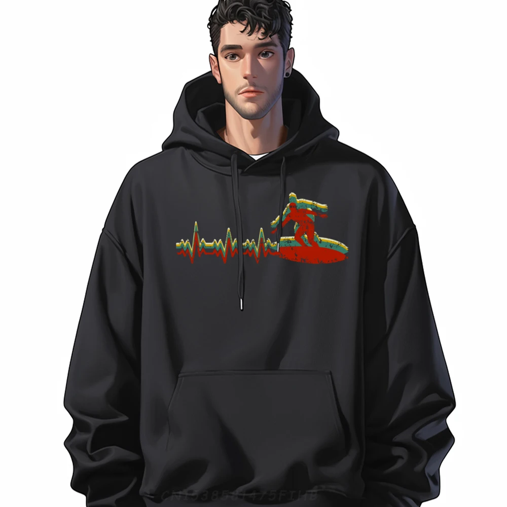 

Surfer Surfing Wave Heartbeat Cream Hoodie Mens Hoodie New In Hoodies & Sweatshirts Christmas Sweater